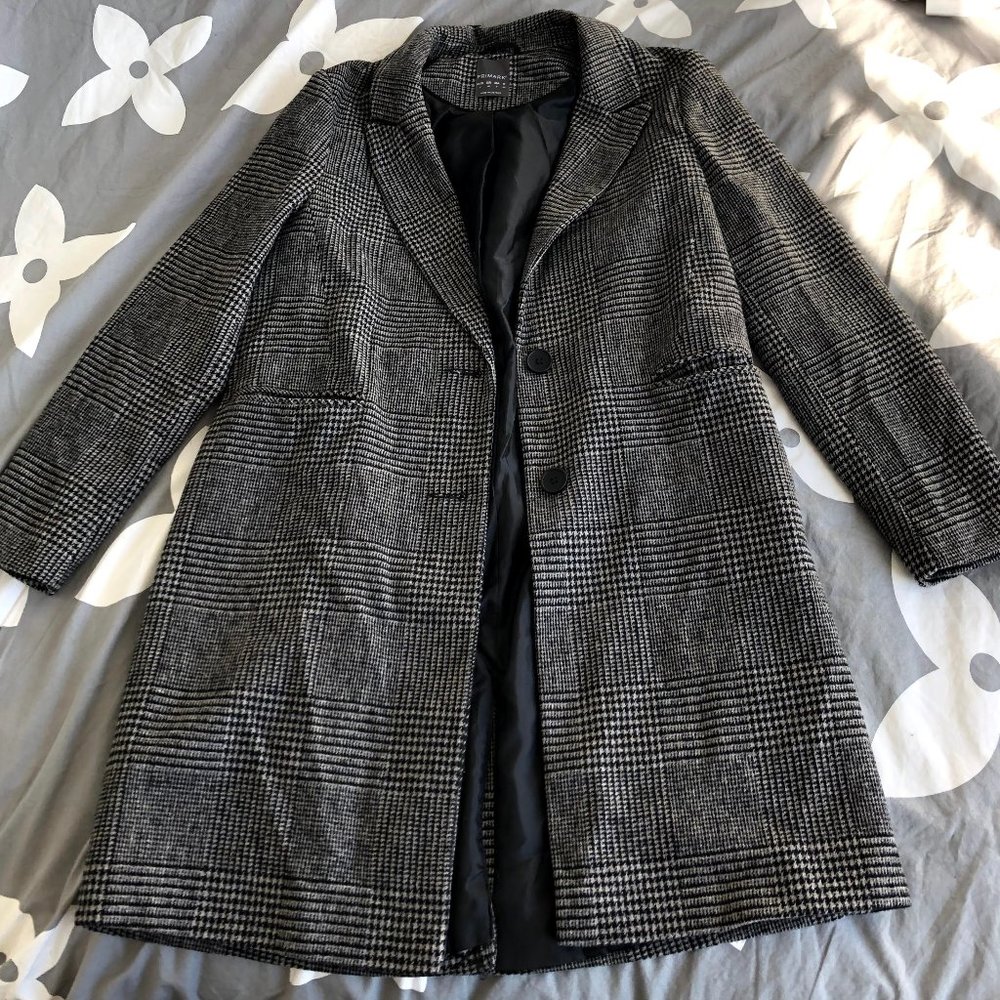 Grey Plaid Coat